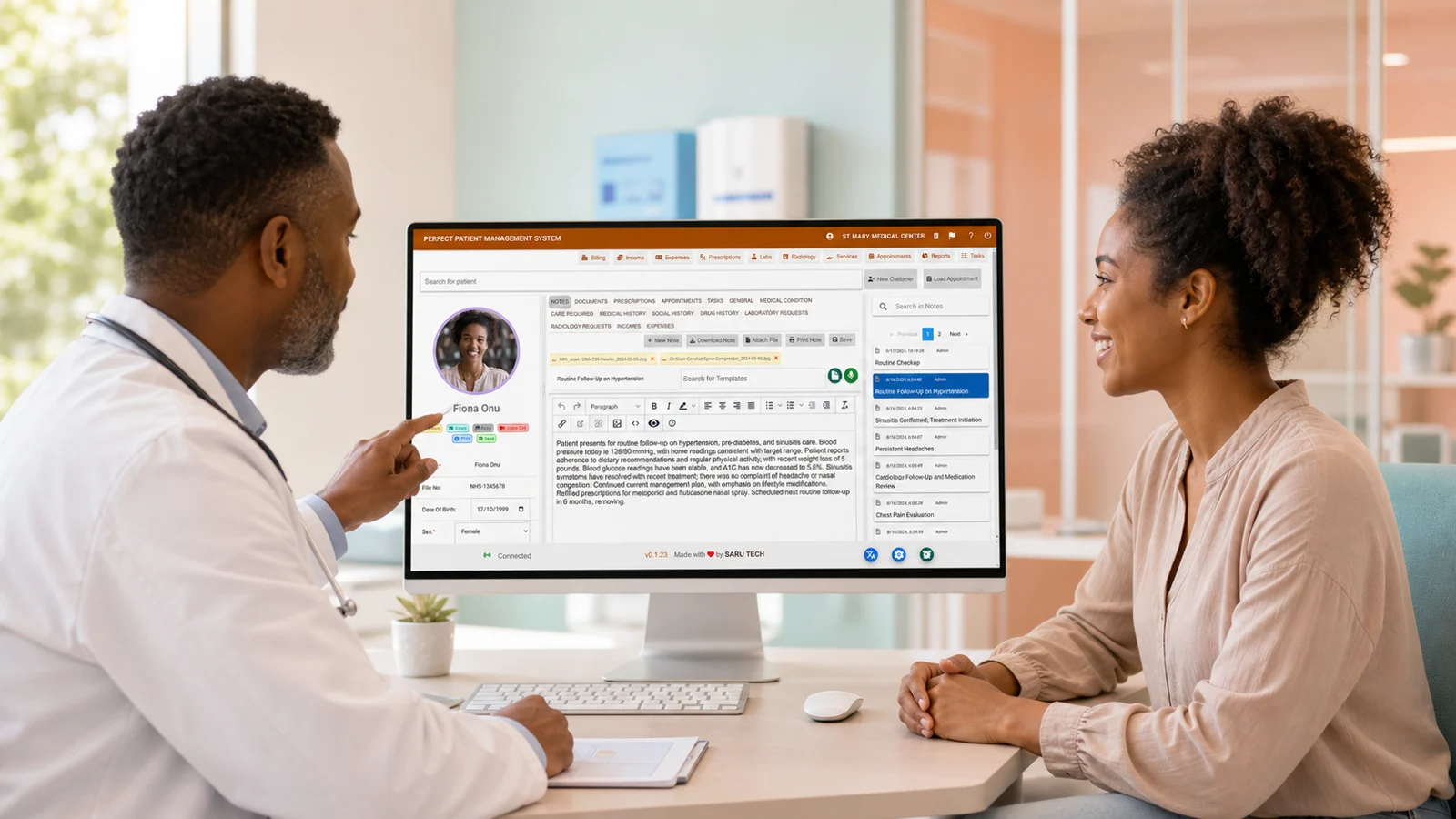 Perfect Patient Management System in a professional work environment