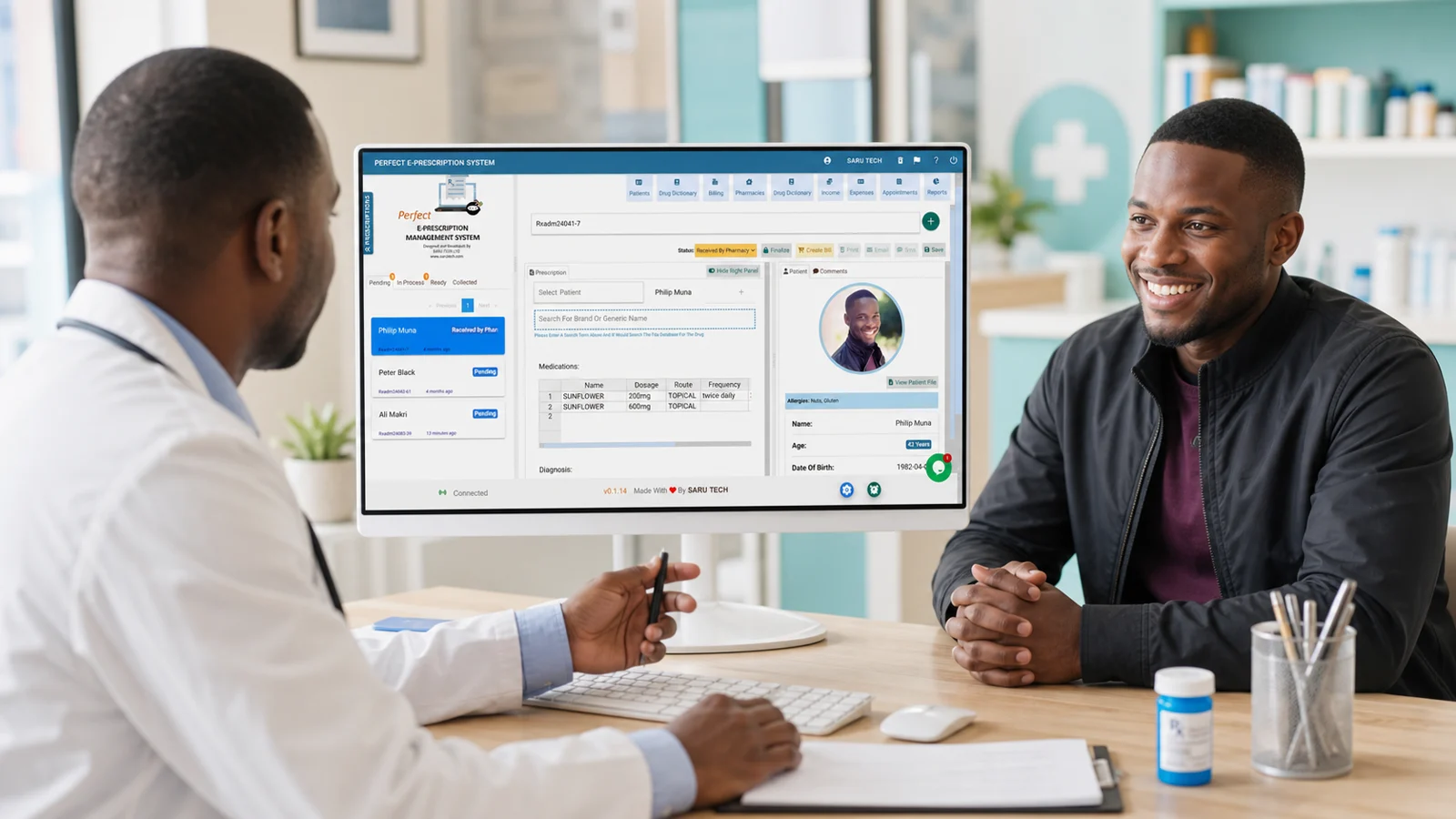 Perfect E-Prescription System in a professional work environment