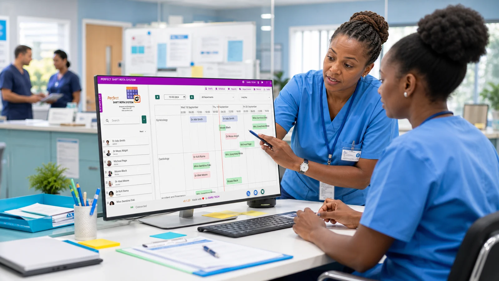 Perfect Rota Management System in a professional work environment